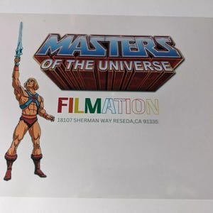 HE-MAN animation Cel Print model Concept Art horror anime vintage MOTU toys figures
