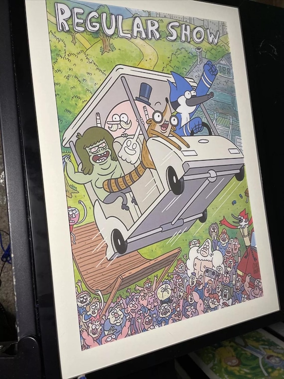 REGULAR SHOW Poster Print Animation Art Advertisement Promo