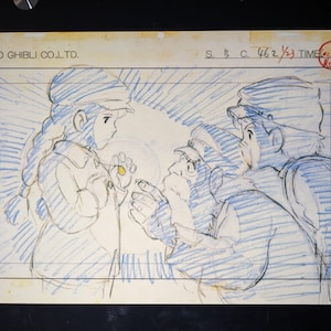 Diseño de celuloide de animación de Castillo en el cielo, estudio Ghibli, arte de anime, impresión de Walt Disney, dibujos animados de películas de 11 x 17 i11