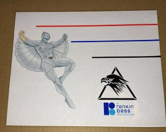SILVERHAWKS animation Cel Print Publicity Cel Concept Art horror anime vintage DIC toys
