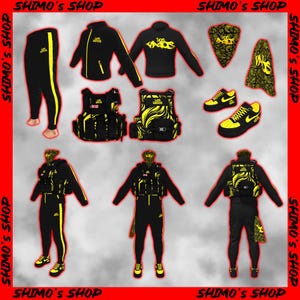 FiveM Clothing - Vagos volledige bende-outfit