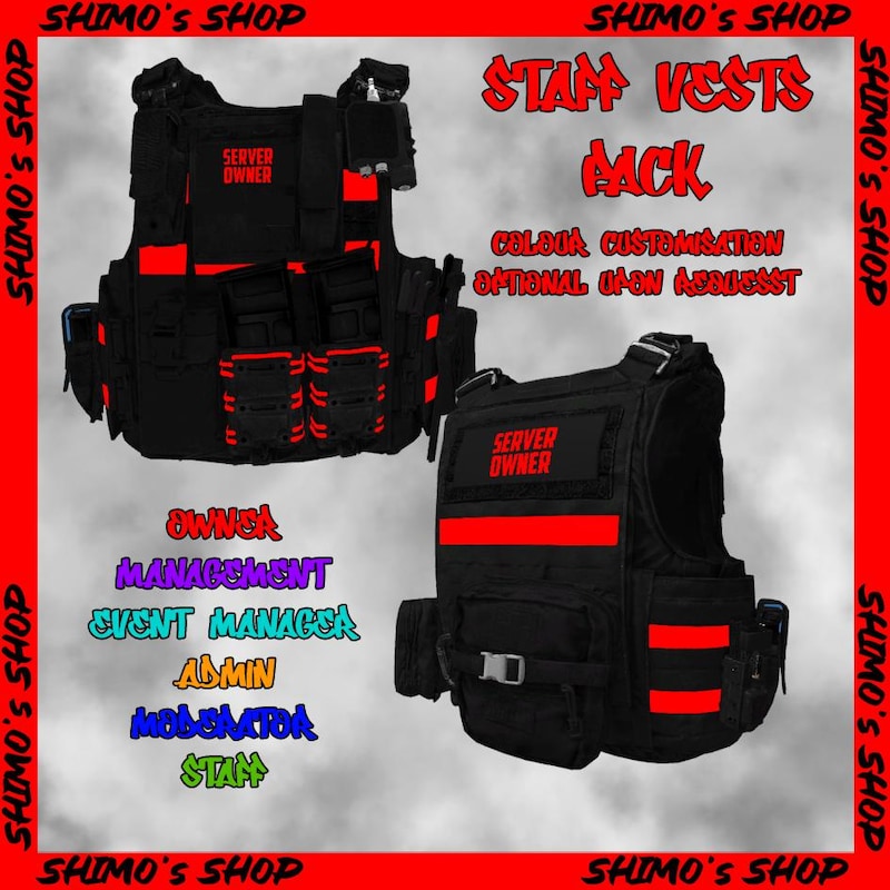 Fivem Admin Vest - Etsy