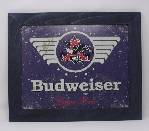 Budweiser Nostalgic Framed Tin Sign