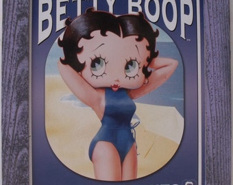 Betty Boop Framed Tin Sign