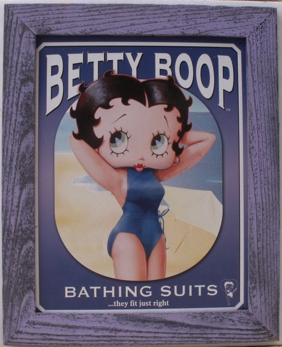 Betty Boop Framed Tin Sign