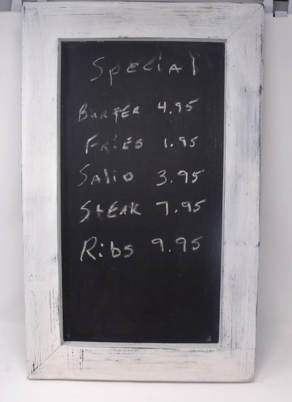 Large Chunky 14 1/2" x 23 1/4" Framed Chalkboard