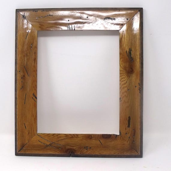 Distressed 8 x 10 solid Oak picture frame