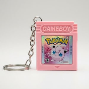 Llavero Pokémon Jigglypuff – Bonito llavero rosa de Pokémon – Regalo kawaii para gamers – Arte retro de Pokémon – Abalorio para bolso imagen 1