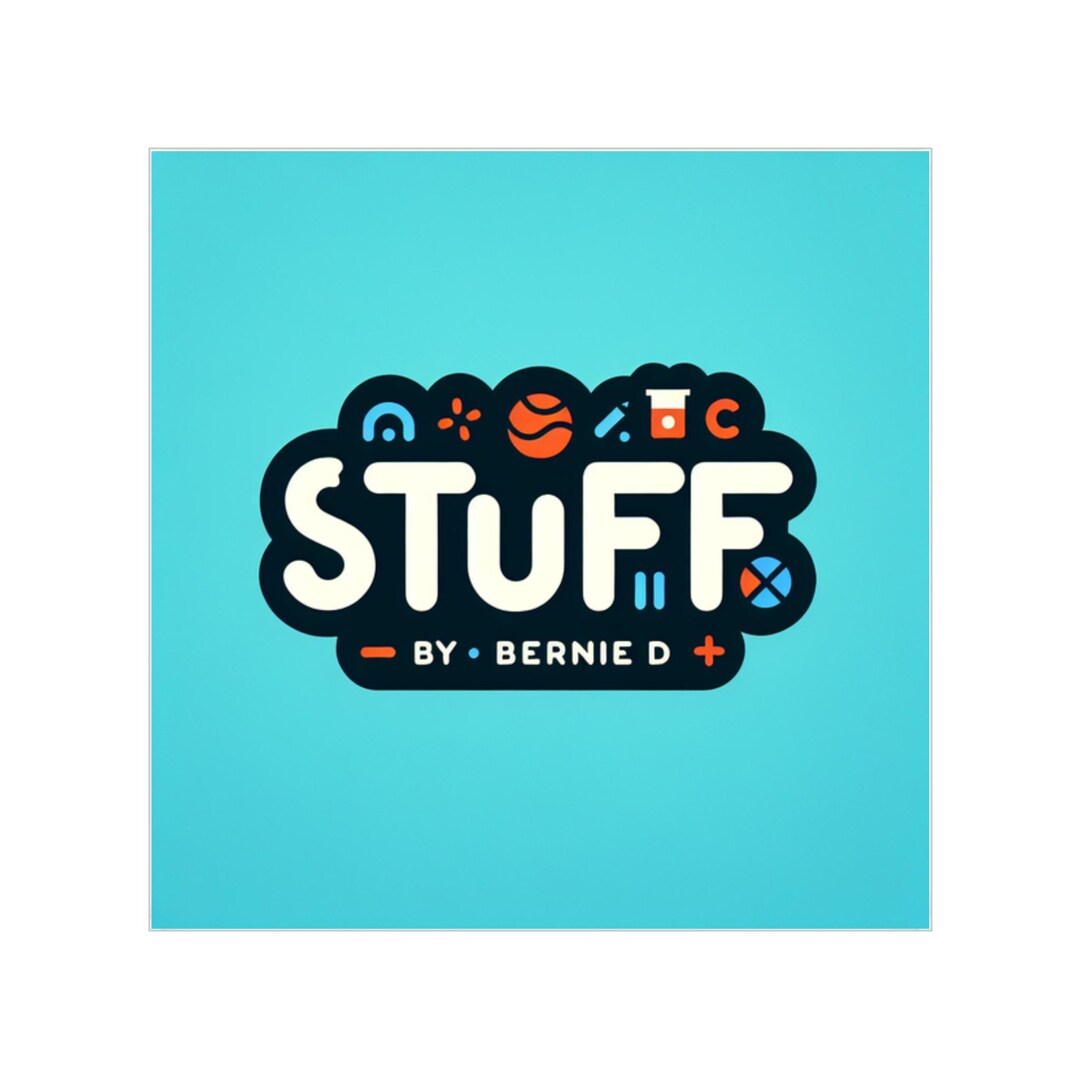 Outdoor Sticker, Eye-catching Transparent Square 1pc, Bernie D Stuff ...