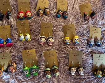 Boucles d'oreilles Disney faites main