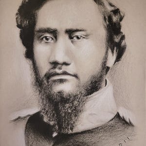 Print of Portrait of King Kamehameha IV