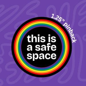 il s&#39;agit d&#39;une épinglette sécurisée, d&#39;un bouton de fierté arc-en-ciel, d&#39;un épinglette queer inclusive, d&#39;un badge de soutien lgbt