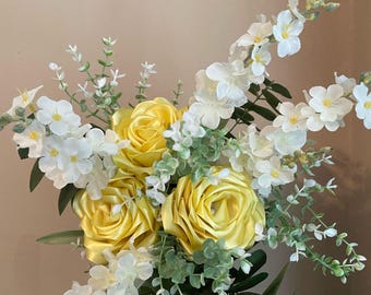Handmade Ribbon Rose Bouquets