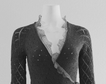 cashmere ballet wrap cardigan