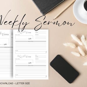 Weekly Church Notes | Bundle Pages (Digital Download)