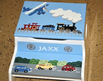 Car Toddler Step Stool, Step Stool for Kids, Personalized