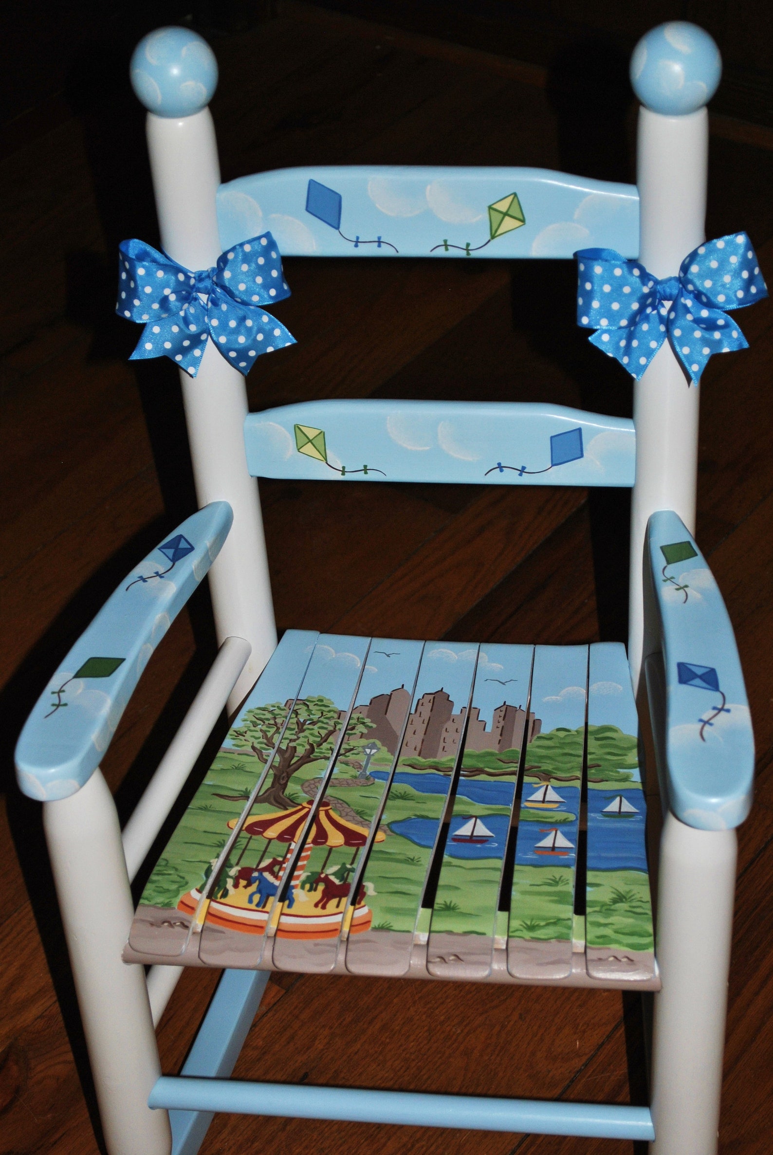 Handpainted Rocking Chair,kids Rocking Chair,childs Rocking Chair ...