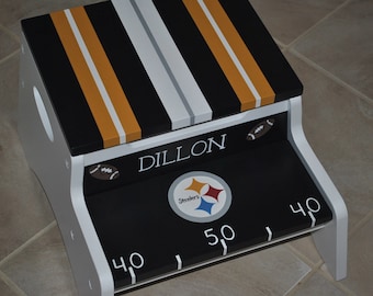 Kids 2 Step Stool - Football Teams - Sports Team - Children's Step Stool