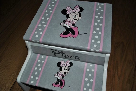 Kids 2 Step Stool Minnie Mouse Girls Step Stool Baby Shower Gift