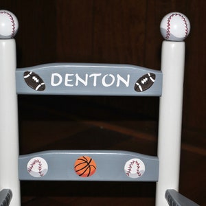 Hand Painted Rocking Chair,rocking Chair,sports,baseball,basketball ...
