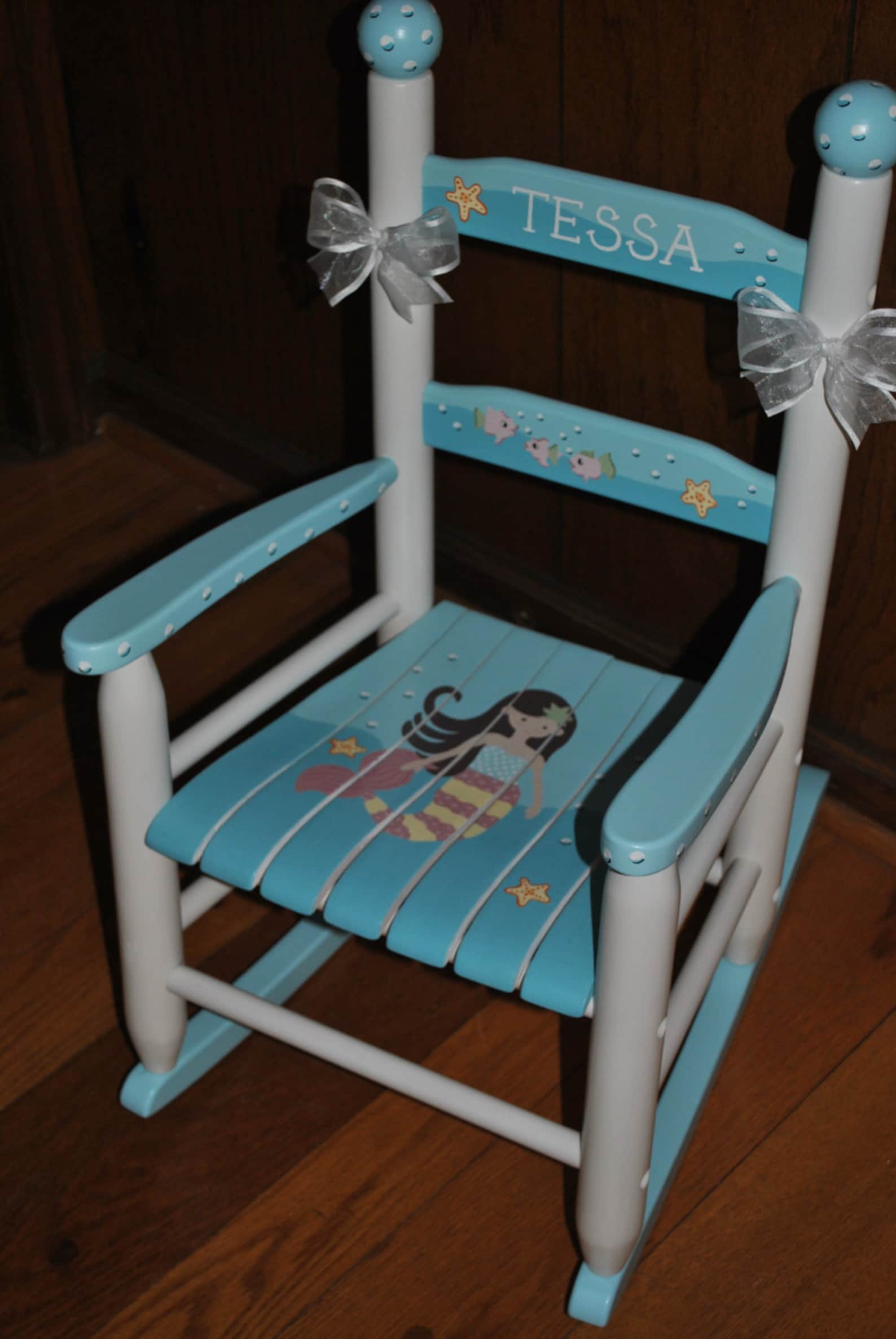 Handpainted Rocking Chairkids Rocking Chairchilds Rocking - Etsy