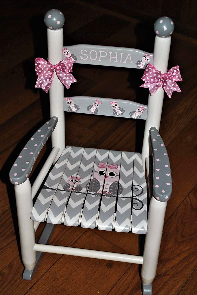 Handpainted Rocking ChairKids Rocking ChairsChilds Rocking | Etsy