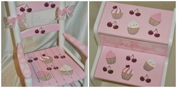 Handpainted Rocking Chair Kids Rocking Chairs Rocking Etsy