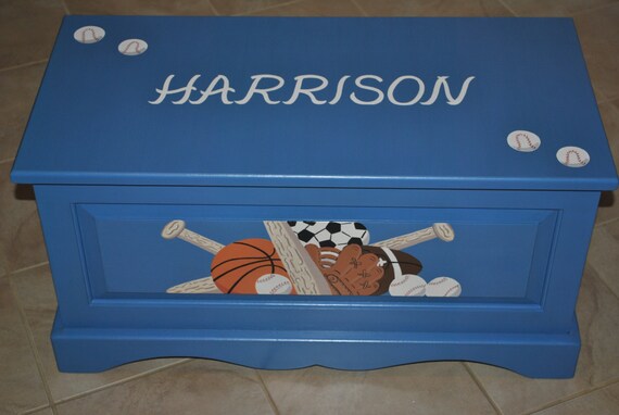 Kids Toychest Childrens Toychest Sports Toybox Storage | Etsy