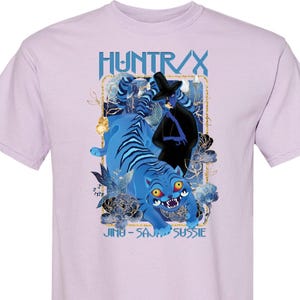 Demon Hunter Tiger Shirt, Merch Kpop Shirt, Hunters Tiger Fan, Kpop Demon Hunters Comfort Colors Shirt, Sussie JINU SAJA Huntrix Shirt