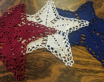 Star Doily patriotic decor