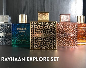 Rayhaan Explore Set | Elixir, Aquatica, Pacific Aura, Adonis Icarus, & Divine