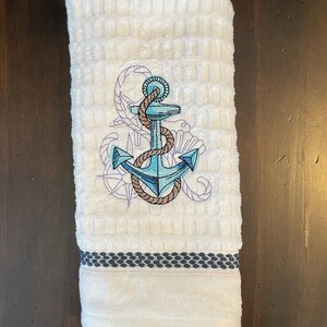 Nautical Fingertip Towels Etsy
