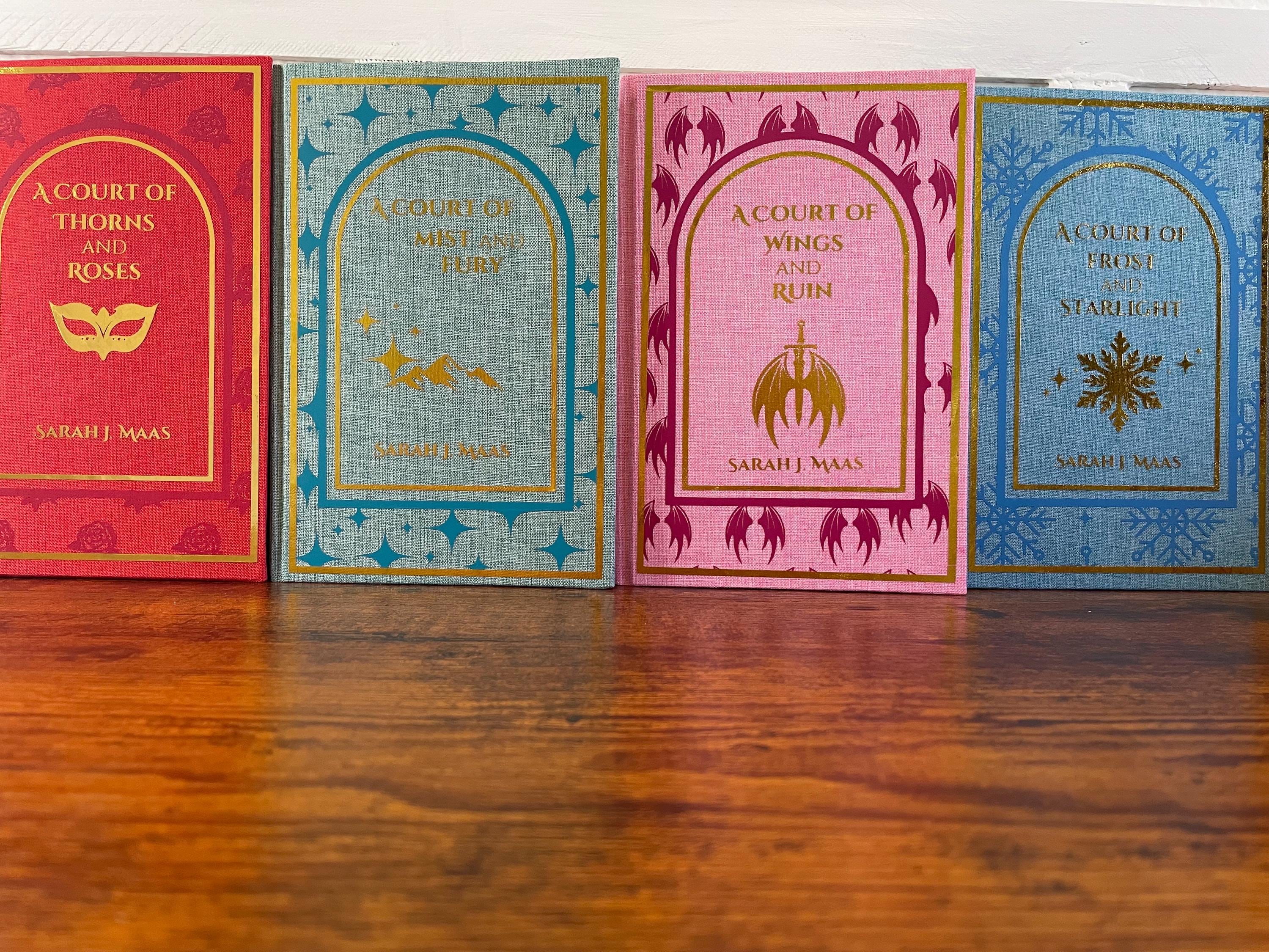 ACOTAR series rebound into hardcover books. A Court of Thorns and Roses sold as set or separately.