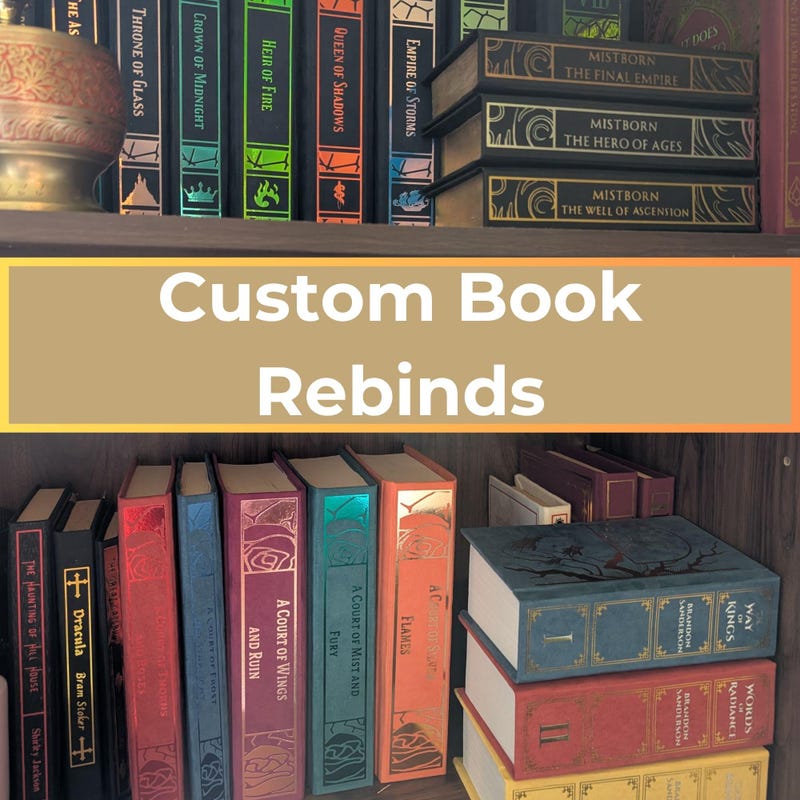 Book Hardcover Rebinding Etsy