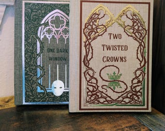 Handmade One Dark Window & Two Twisted Crowns Rebound Hardcover Set