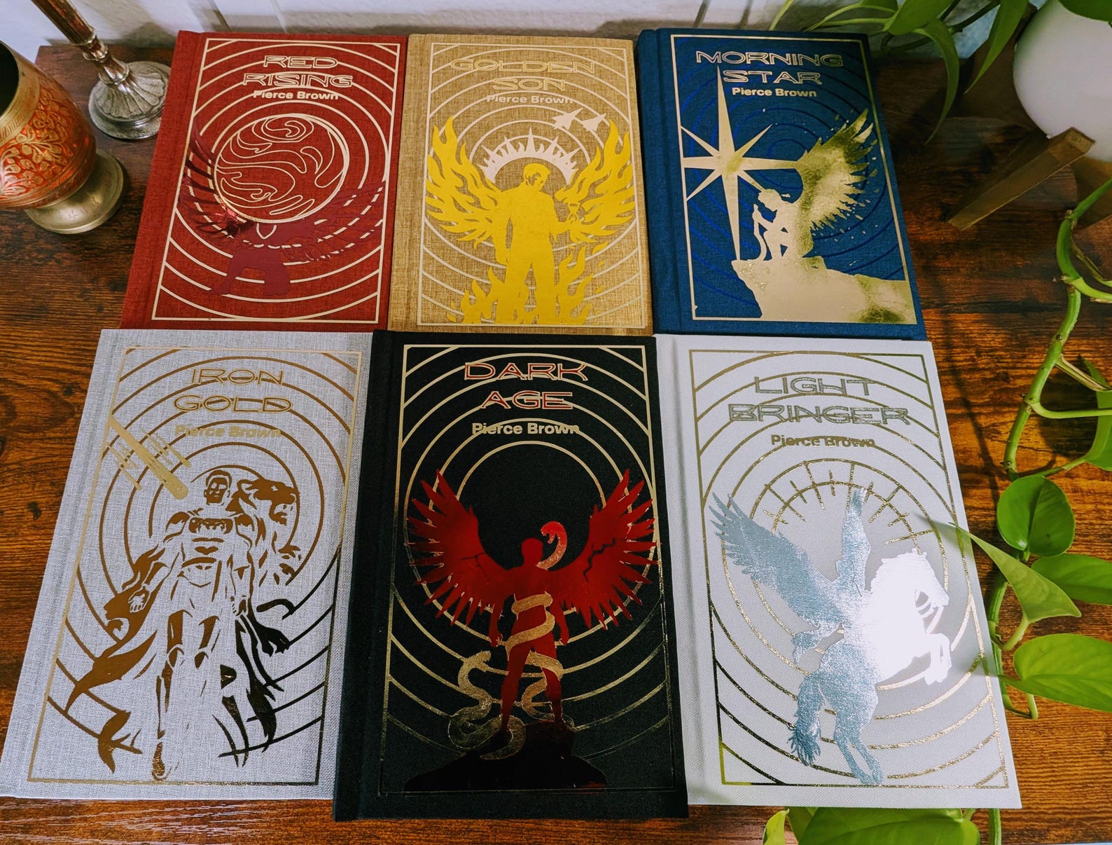 Red Rising Series by Pierce Brown Rebound Into Handmade Special Edition ...