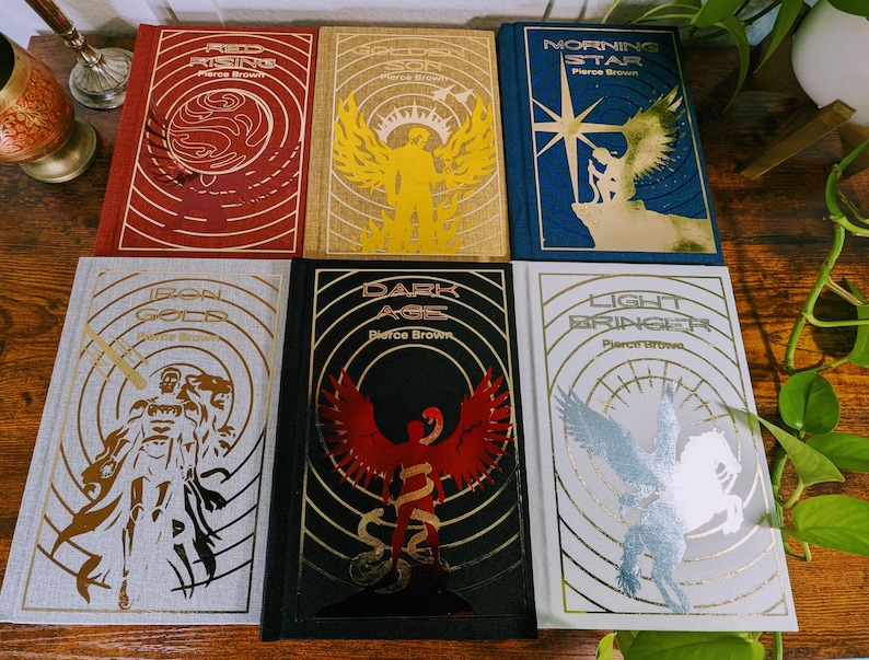 Red Rising Series by Pierce Brown Rebound Into Handmade Special Edition ...
