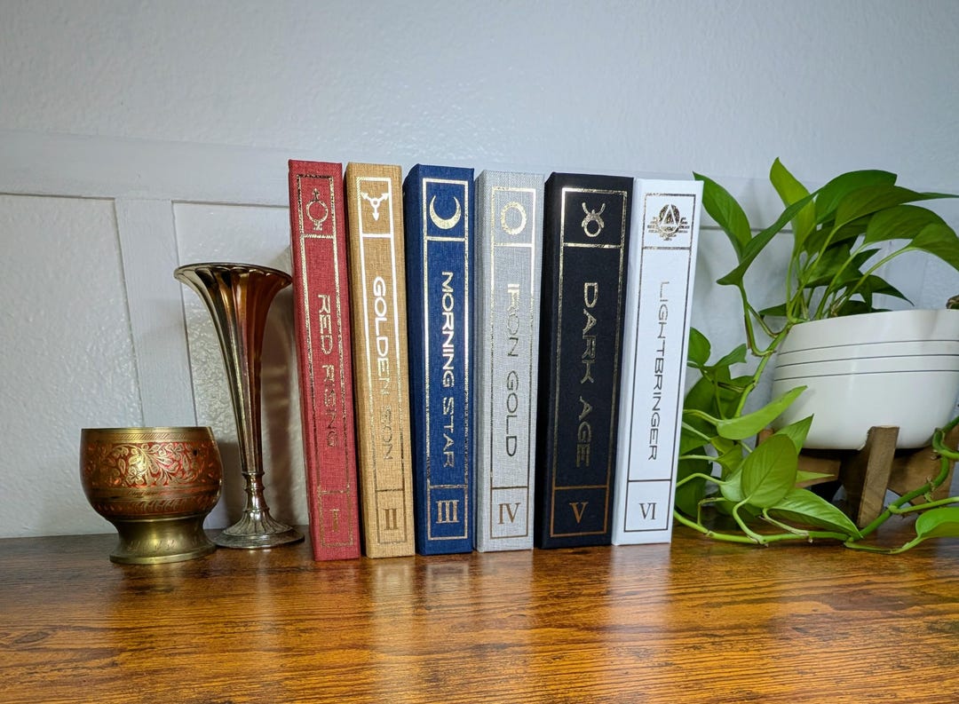 Red Rising Series by Pierce Brown Rebound Into Handmade Special Edition ...