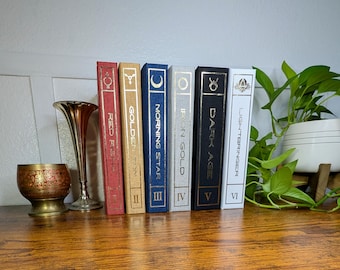 Red Rising Series by Pierce Brown Rebound into Handmade Special Edition Hardcovers Books