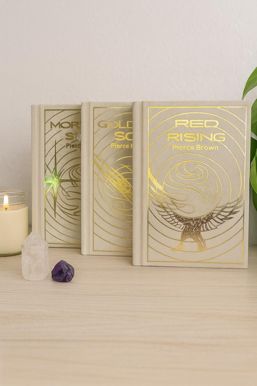 Red Rising Trilogy by Pierce Brown Rebound Into a Handmade Hardcovers ...