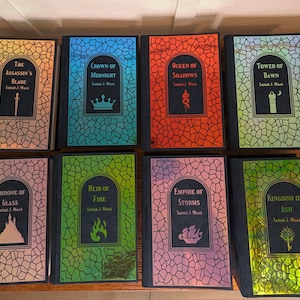 Handmade Throne of Glass Hardcover Book Set by Sarah J. Maas: Rebound Romantasy Series