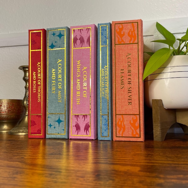 ACOTAR series rebound into hardcover books. A Court of Thorns and Roses sold as set or separately.