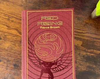 Red Rising by Pierce Brown Rebound into a Handmade Custom Hardcover Book