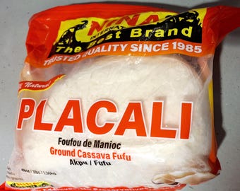 Placali 3lb, Foufou de mandioca, Yuca molida Fufu, Akpu, Fufu