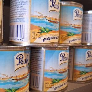 Peakmilk Evaporated 158ml, Evaporated Milk, Full Cream Unsweetened Milk.