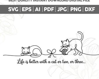 Funny Cat Lover PNG SVG,Life is Better with a Cat PNG,Gift for Cat Lover,Cat Mom Shirt Svg,Pet Lover,Funny Cat Mom,Cricut cut files
