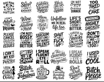 Sarcastic Quotes SVG Bundle,Funny Svg Bundle,Adult humor svg,Sarcastic Bundle Svg,Funny skeleton bundle svg,Sarcastic Quotes Svg,Cricut