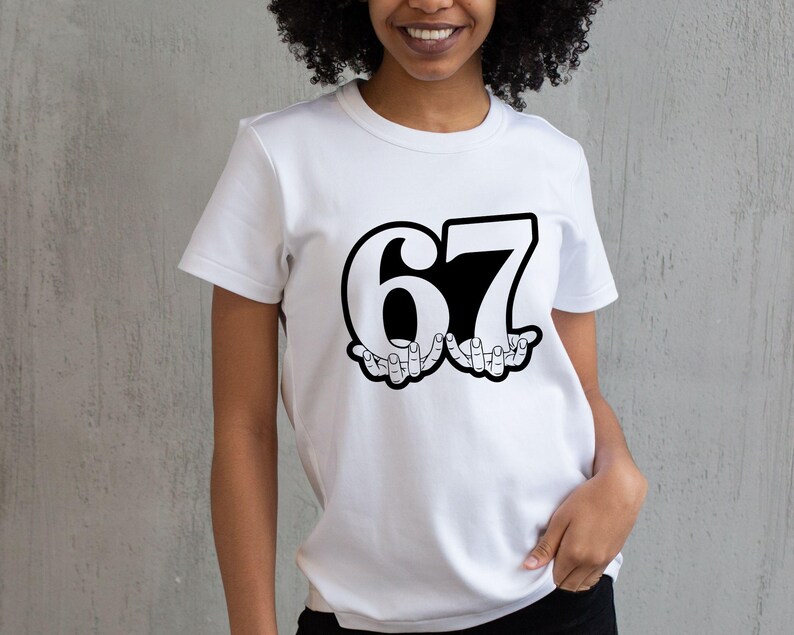 6 7 Rapper Six Seven 6 7 Meme Funny Hands SVG Png,funny Generation Z Png,viral ...