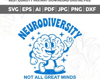 Neurodiversity svg,Autism Shirt svg,Mental Health Cut File,Neurodiversity,Mental Health Design for T-Shirt,svg,dxf,png,Cricut