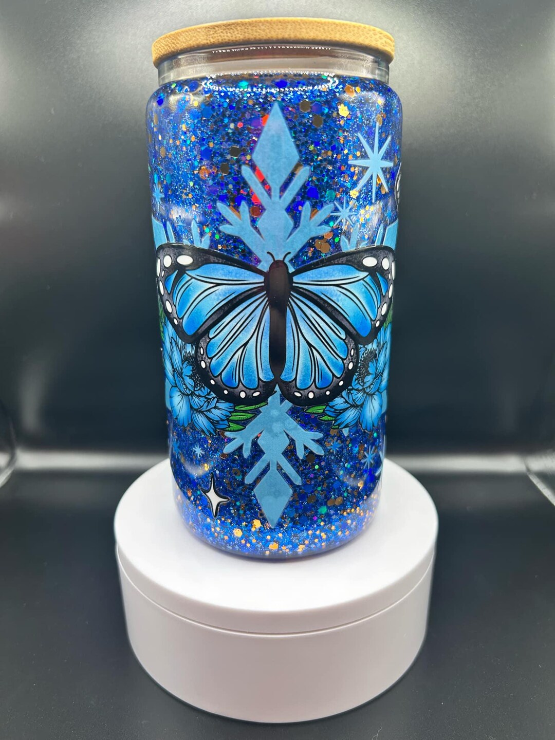Blue Butterfly Snowflake - Etsy